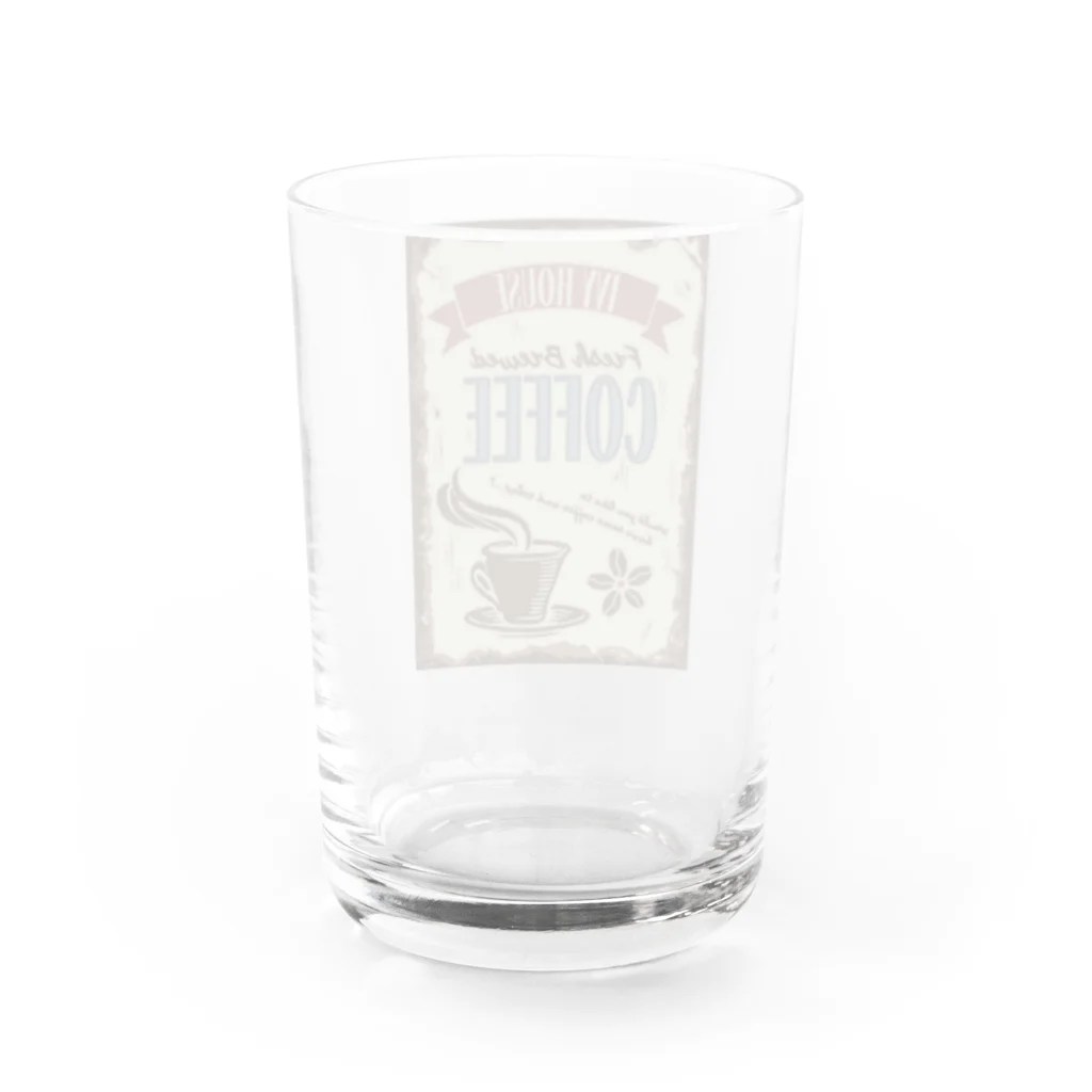 takoのコーヒーショップ Water Glass :back