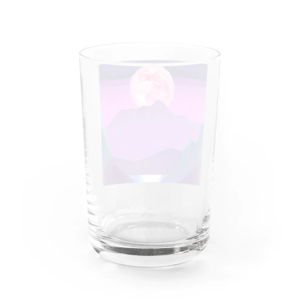 88_Aの満月の光 Water Glass :back