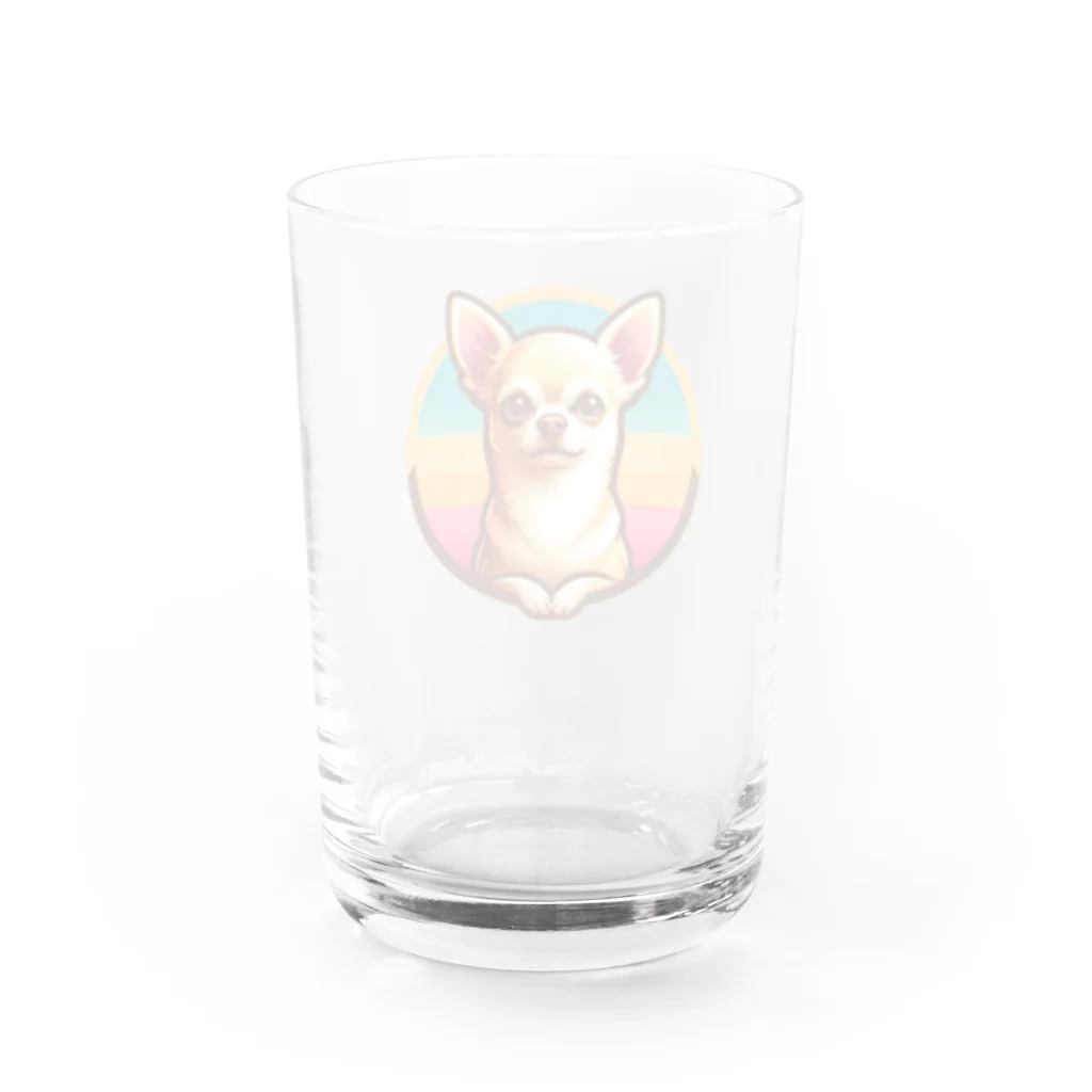 ちわわんのチワワン Water Glass :back