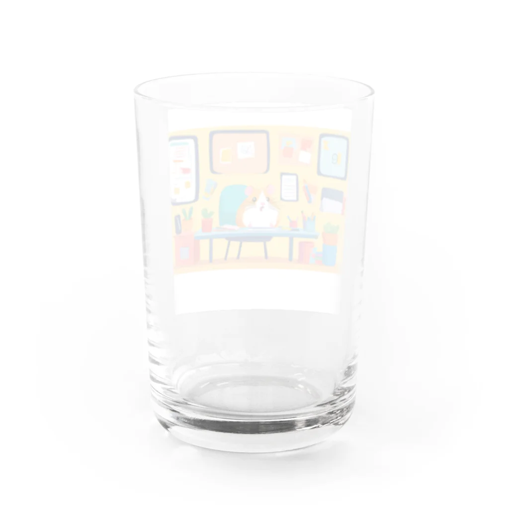 bam0508の仕事場のハムスター Water Glass :back