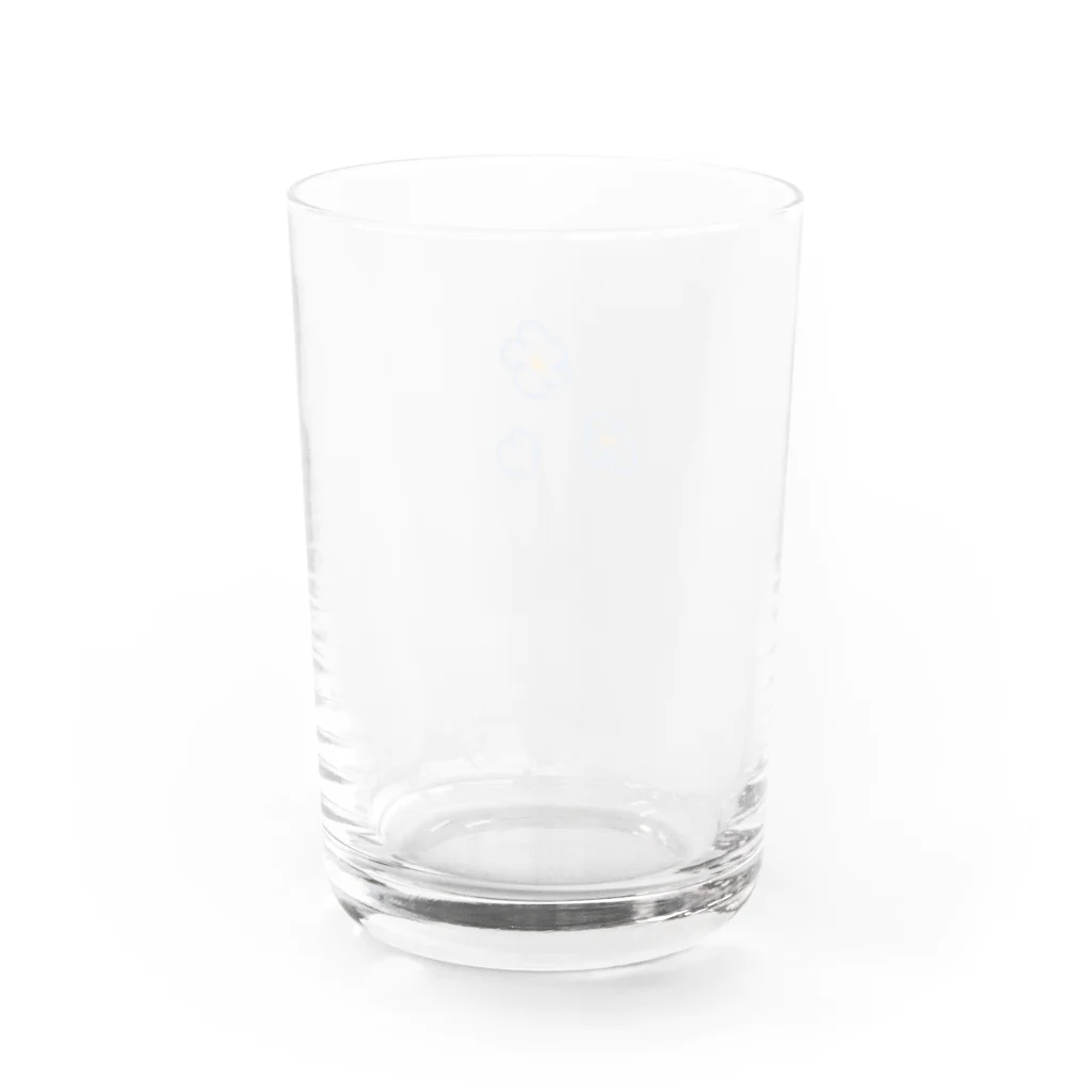 ampluieのらくがきフラワー Water Glass :back