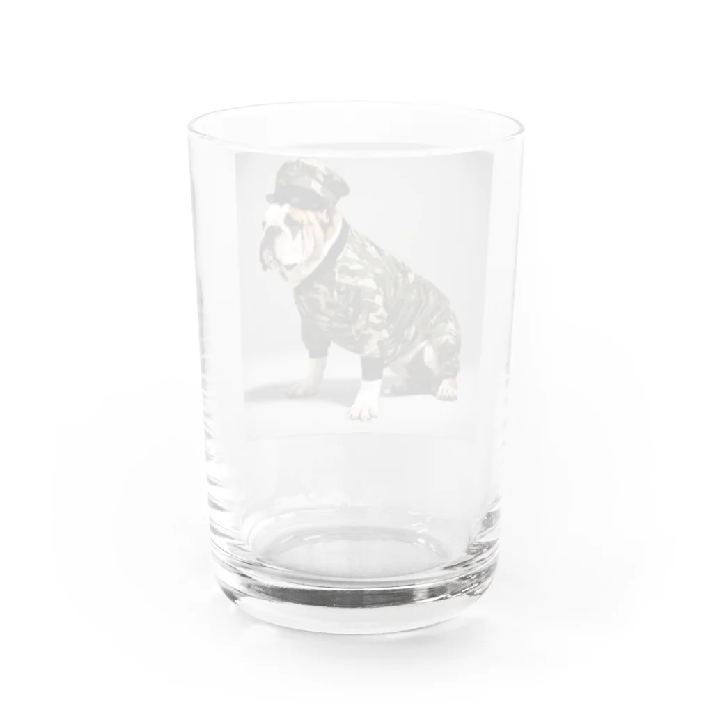 中原ひろふみのブルド軍曹 Water Glass :back