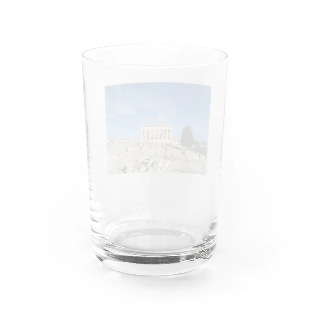 世界建築巡りのギリシャグッズ Water Glass :back