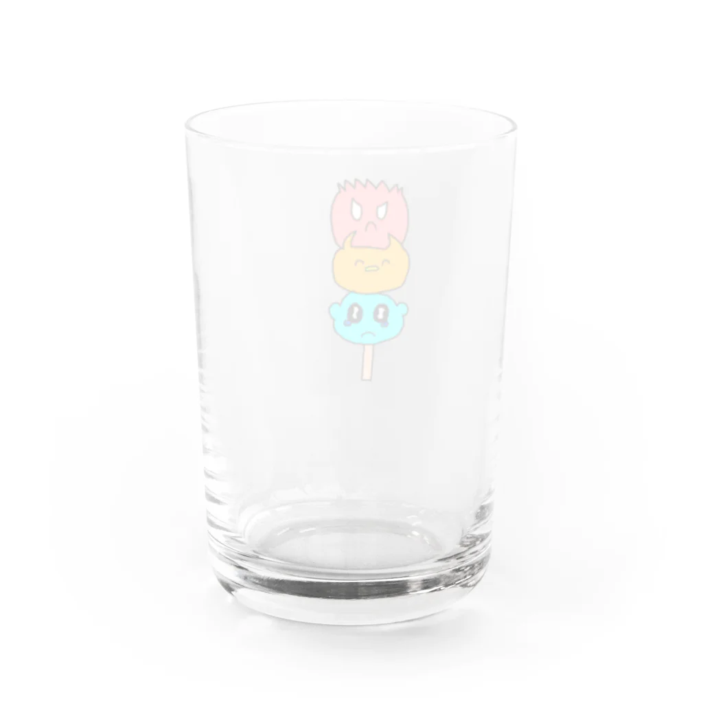 PAPOPINのおいしいおだんご Water Glass :back
