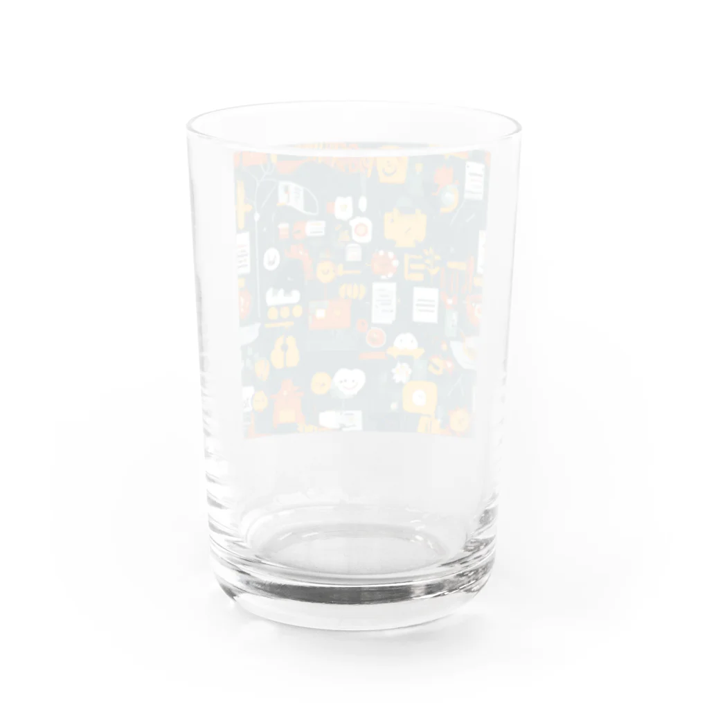 あんぽんたんのグリングリン Water Glass :back