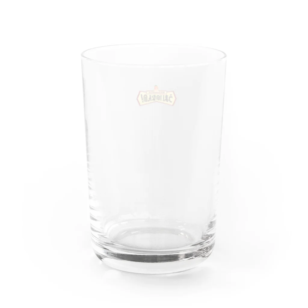 MASUHIRO の うまいのなんの！のうまいのなんの！ロゴ Water Glass :back