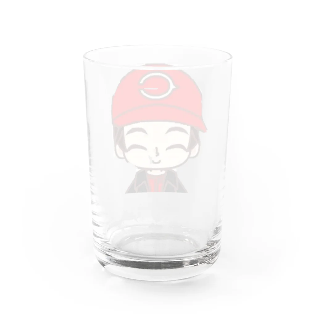 瀧さんショップの瀧さん似顔絵アイテム Water Glass :back