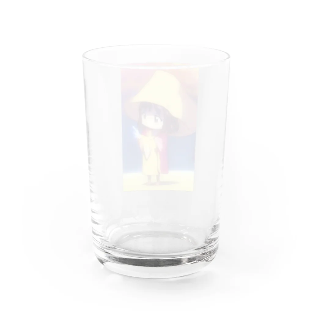 クマのおつまみ777のマロンちゃん Water Glass :back