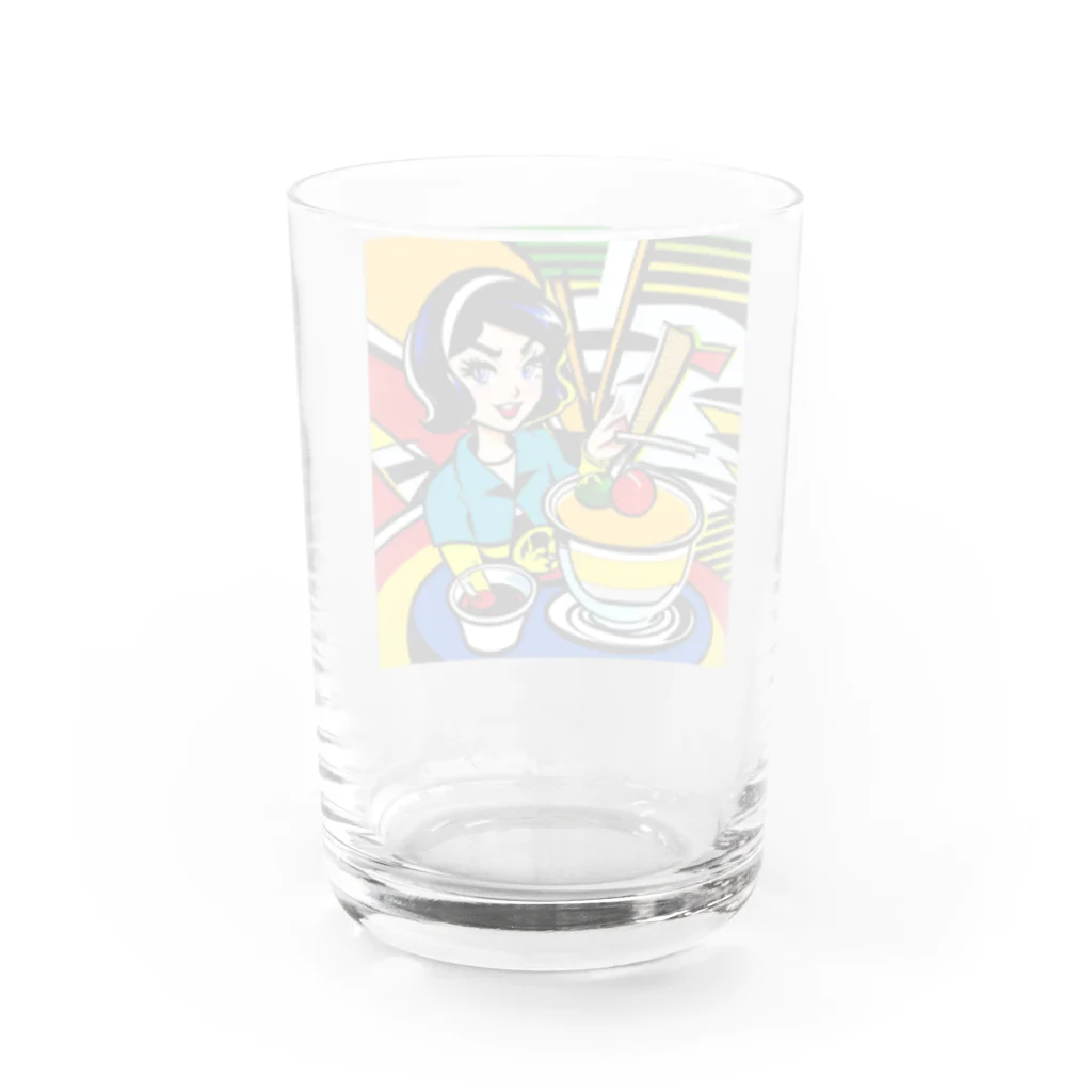 あかいはちの南国スイーツ Water Glass :back