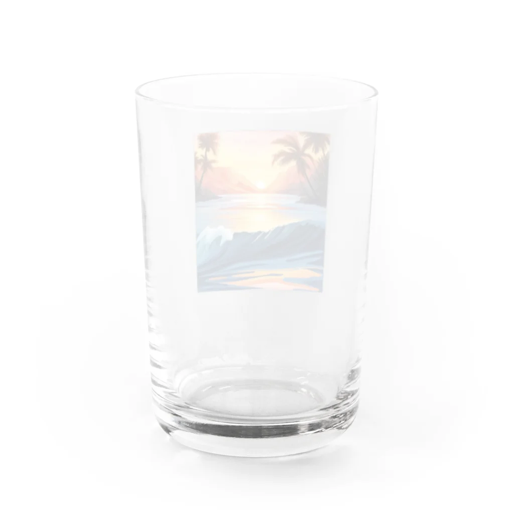 Luminaのラストウェーブ Water Glass :back