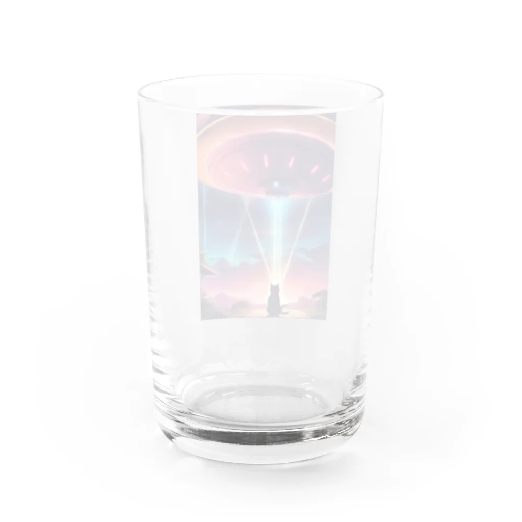 ParadigmStar　パラダイムスターのUFOに遭遇!? 不思議な猫のキャトルミューティレーション！👽🐱✨ Water Glass :back