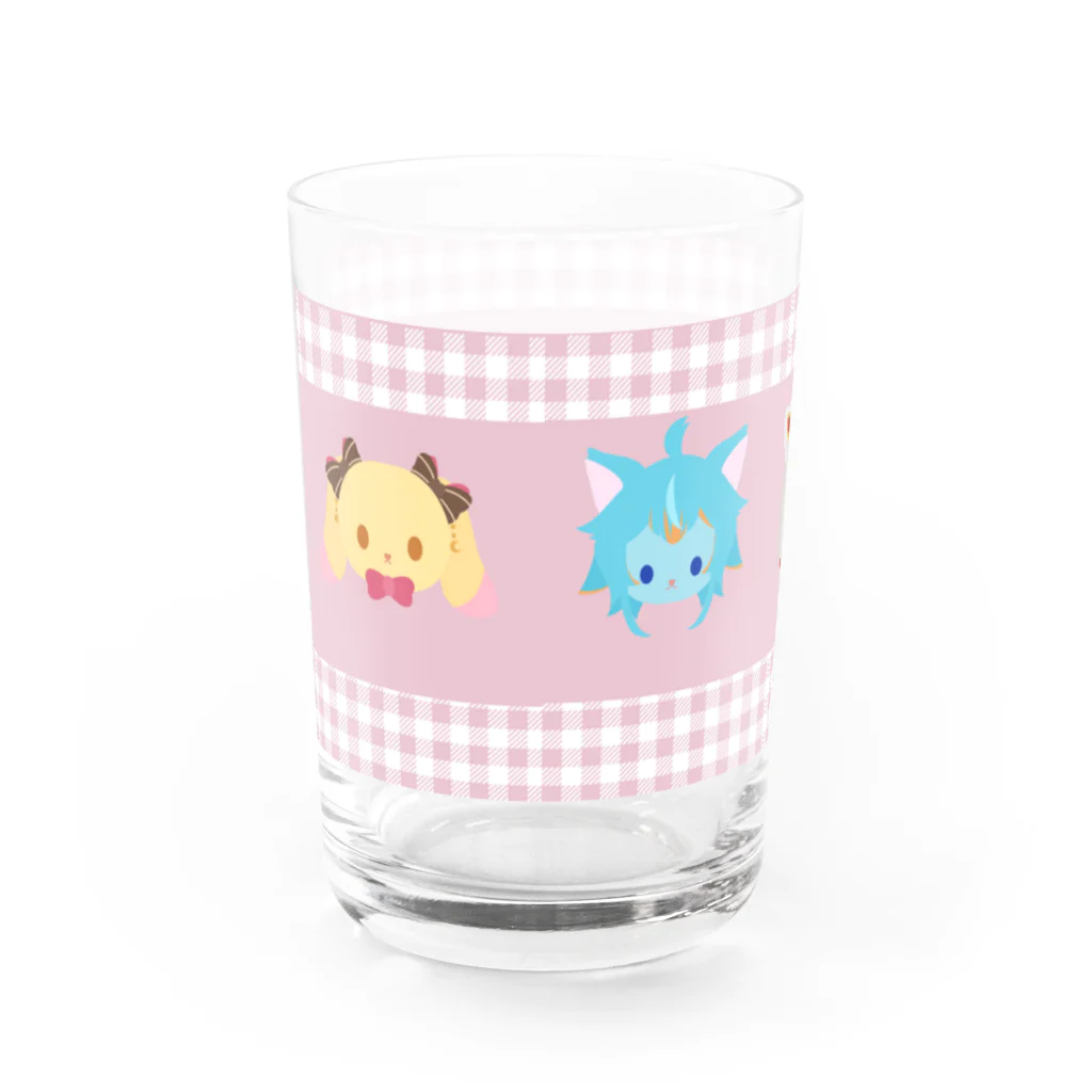 うちゃびっとやさん。の【usabit】けもびっとpink2 Water Glass :back