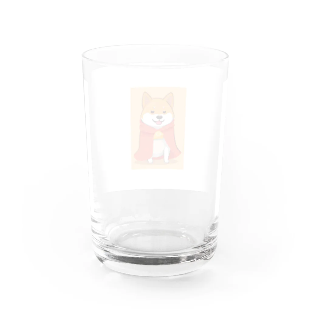 tetsuemonnの豆しばマントマン Water Glass :back