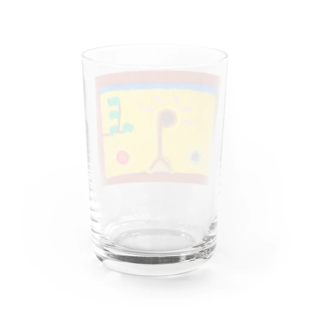 ぴくちゃー55のひとり Water Glass :back