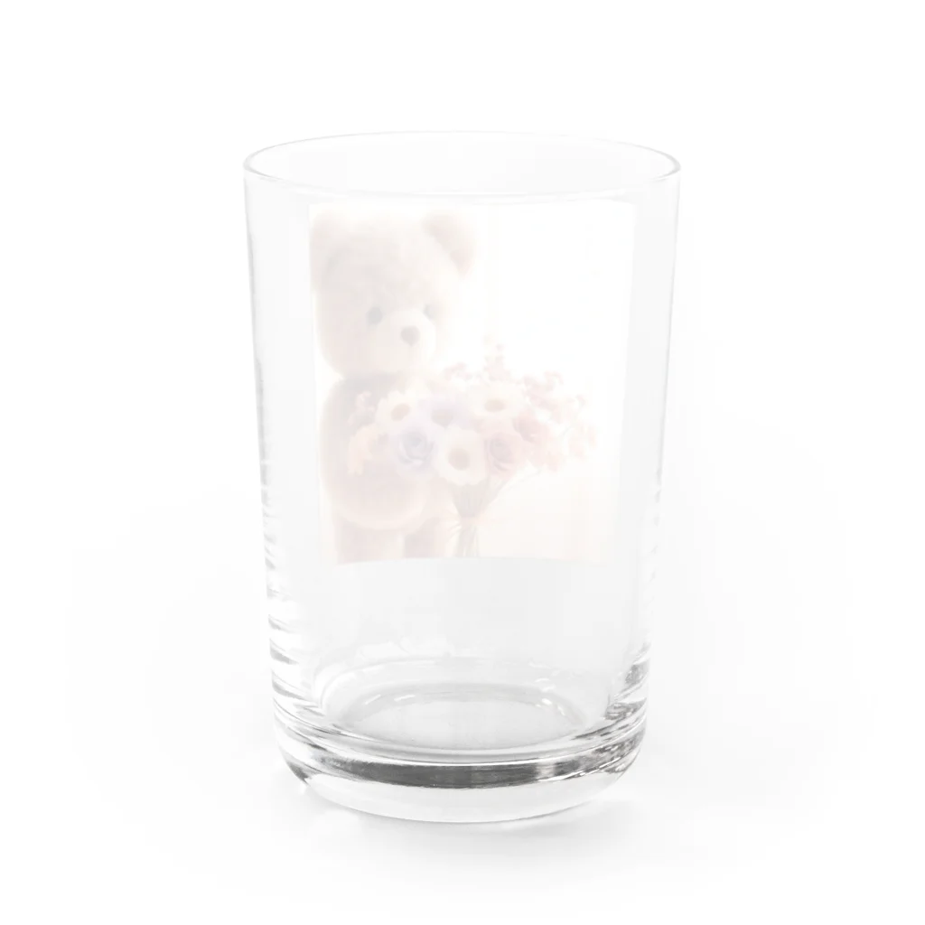 星パンダショップのはなとくま　～flower and bear～ Water Glass :back