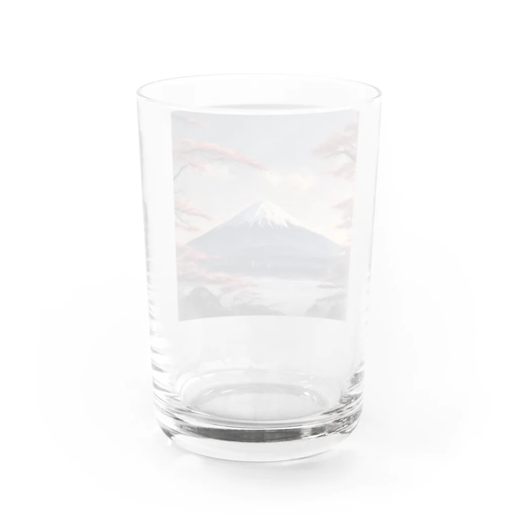 Pekotaroの富士 Water Glass :back