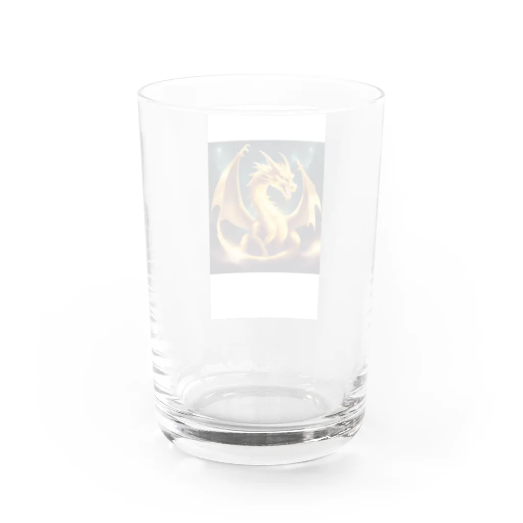 SUZURIの神々しいドラゴン Water Glass :back