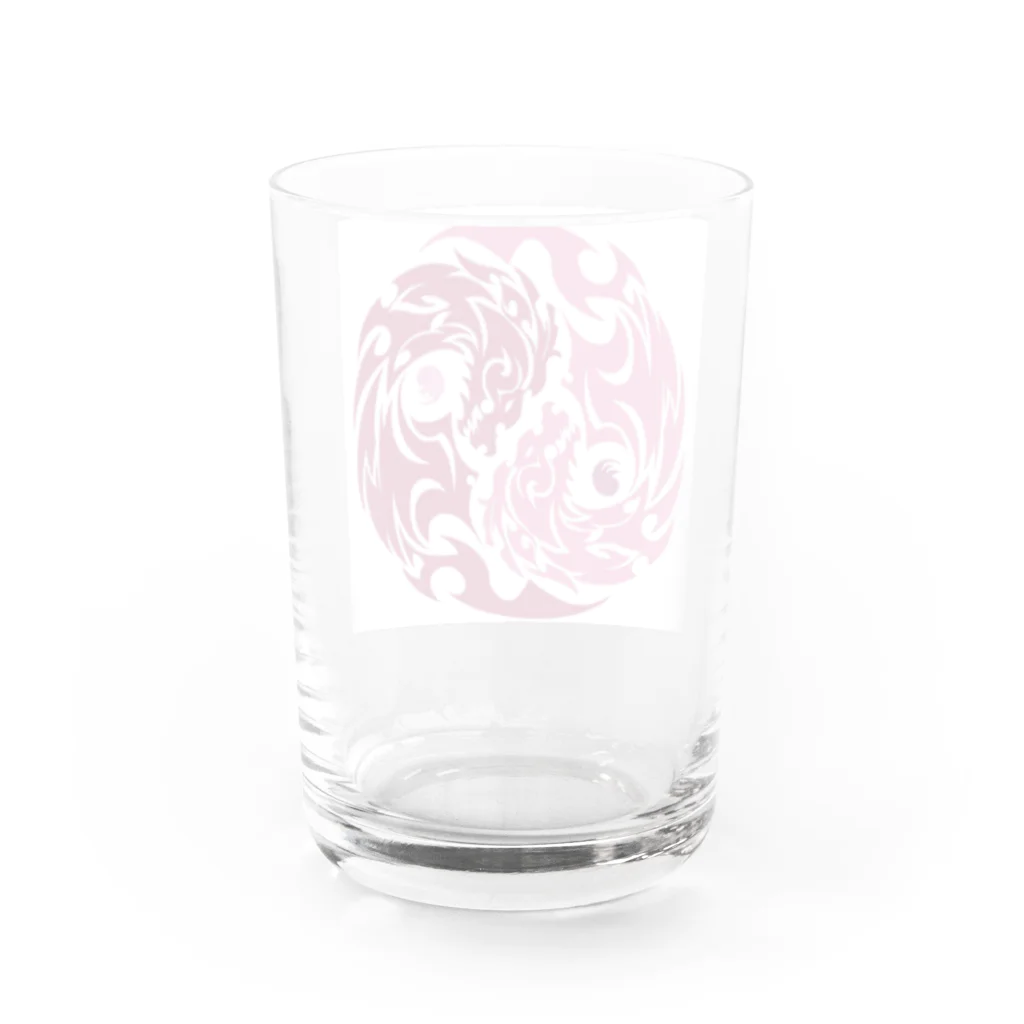 【公式】東京陰陽塾の式神・龍 赤バージョン Water Glass :back