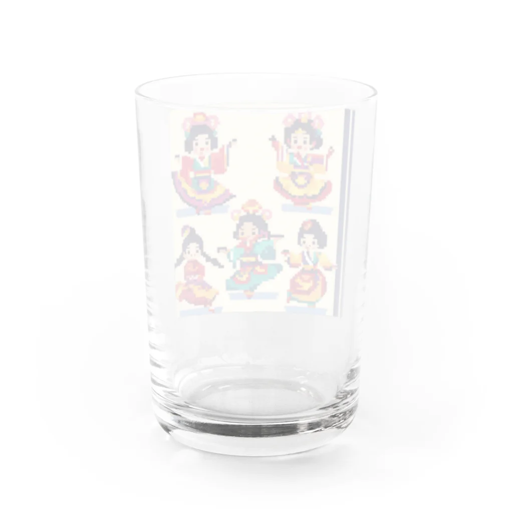 クロスクリエイティブの琉球の風に舞う Water Glass :back