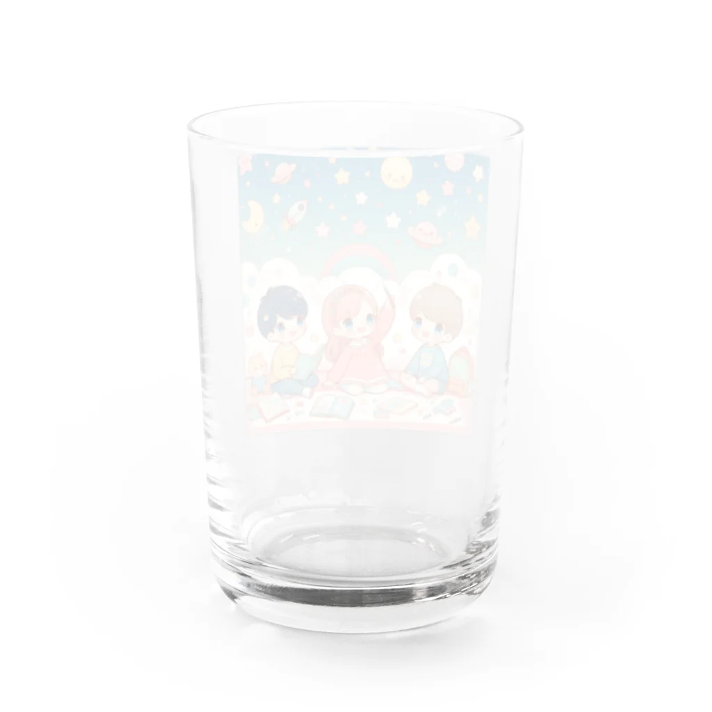 fujiの華の星の子たち Water Glass :back