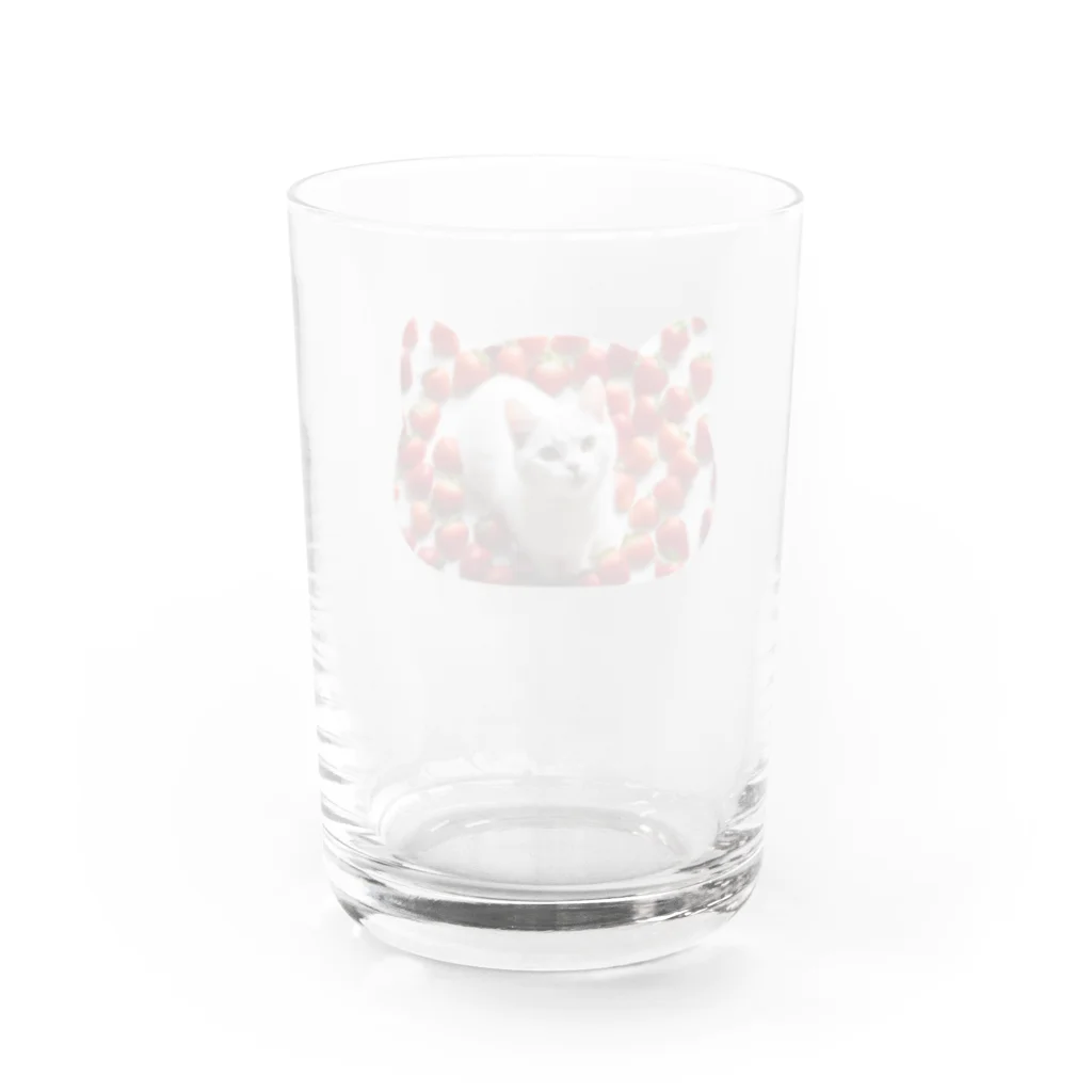 kiryu-mai創造設計のいちごねこ Water Glass :back