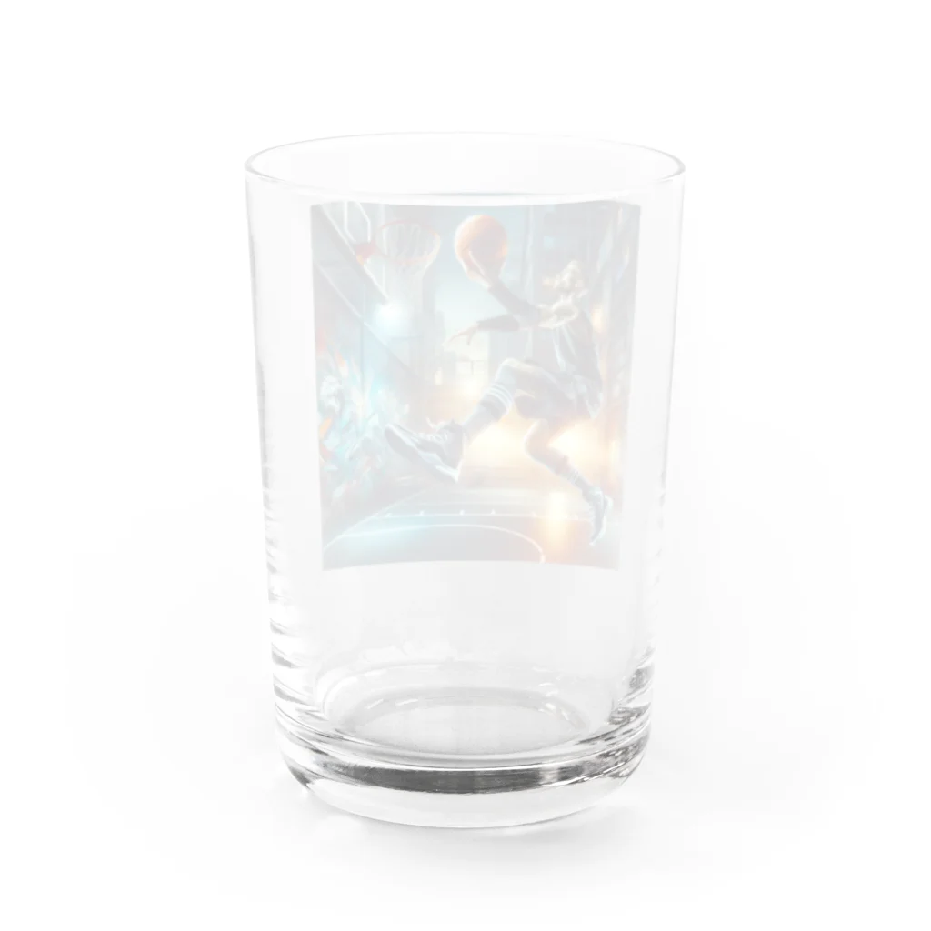 murankoのゴールへの一瞬の瞬間！バスケットボールの魔術師が放つシュート！ Water Glass :back