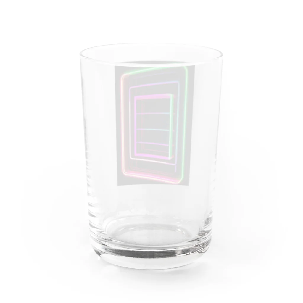 Association Against Mirroring SelfiesのAbstract_Neonsign Water Glass :back