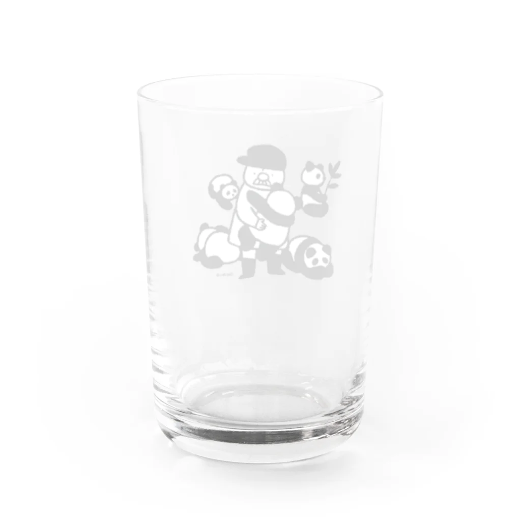 ポス山ポス夫のポス夫とパンダ Water Glass :back