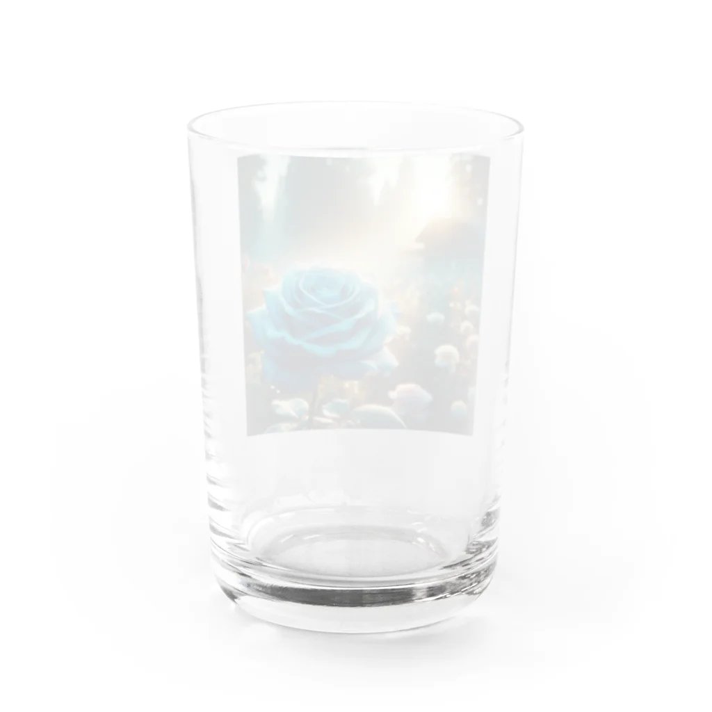 ANTARESの青い薔薇　あさひ グラス反対面