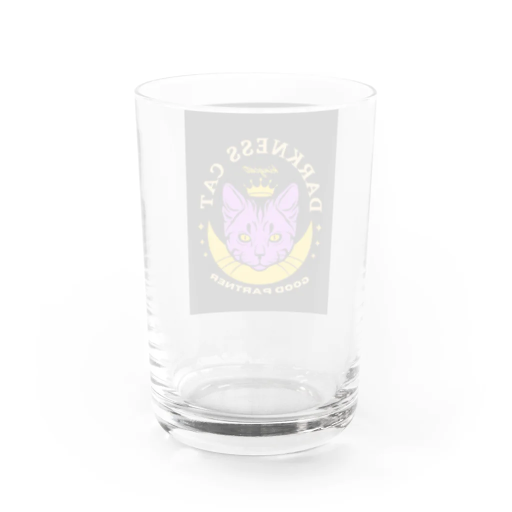 MK's SOLUTIONの猫王様 Water Glass :back