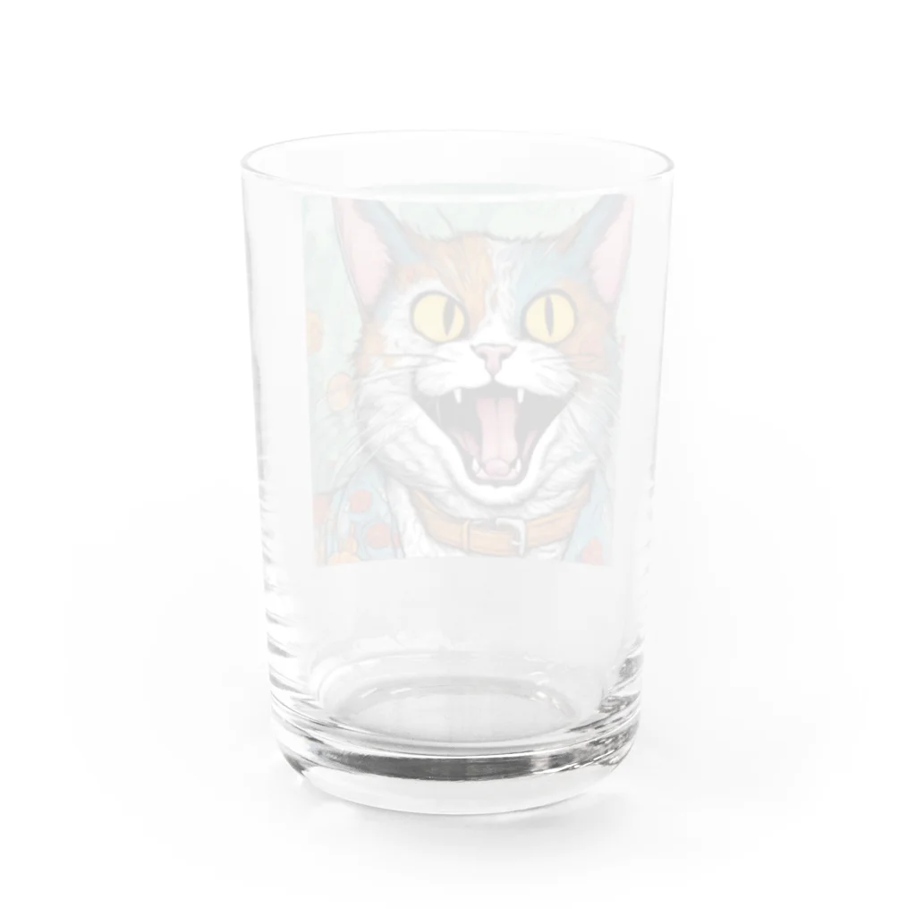 washi-and-washichanのゲス猫 Water Glass :back