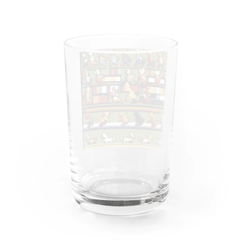 TAKASHIIのパレードで踊っている犬 Water Glass :back