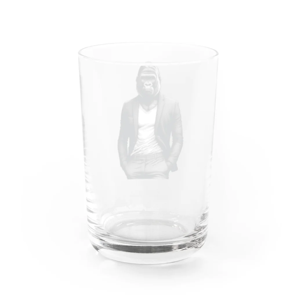 Pigイッヌのダンディーゴリ Water Glass :back