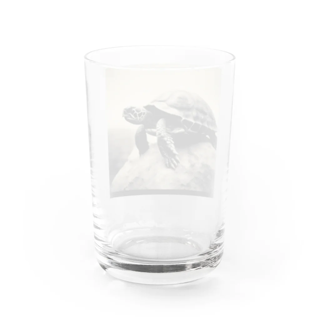 hinn-ketuの３、風に立つカメ Water Glass :back