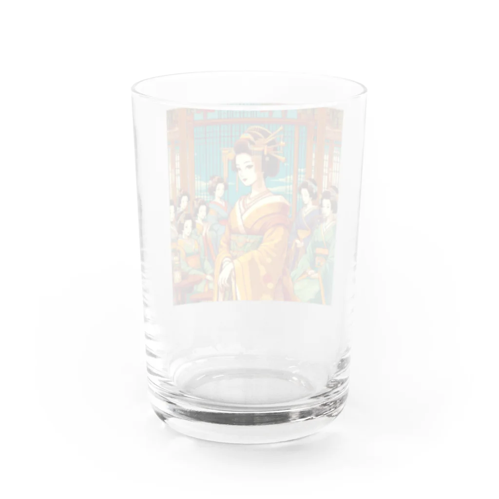 heianbijo.のheianbijo ピクセルアート Water Glass :back