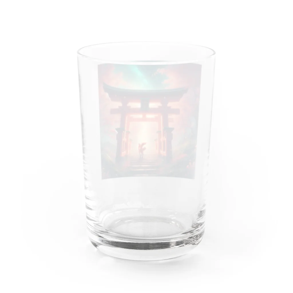 「動物ミリ屋」のお稲荷様のご利益を Water Glass :back