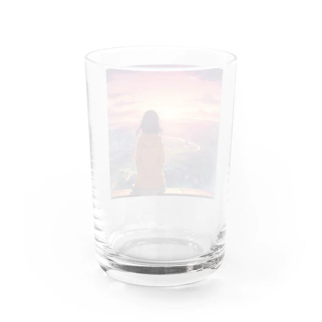 241028mada-mumeinadezaina-の女性の後ろ姿 Water Glass :back