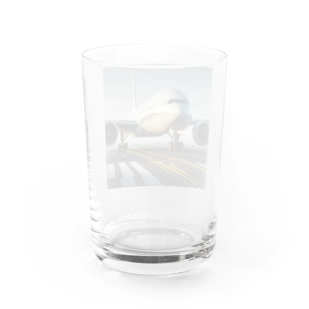 uj-ojiasnのかっこいい飛行機 Water Glass :back