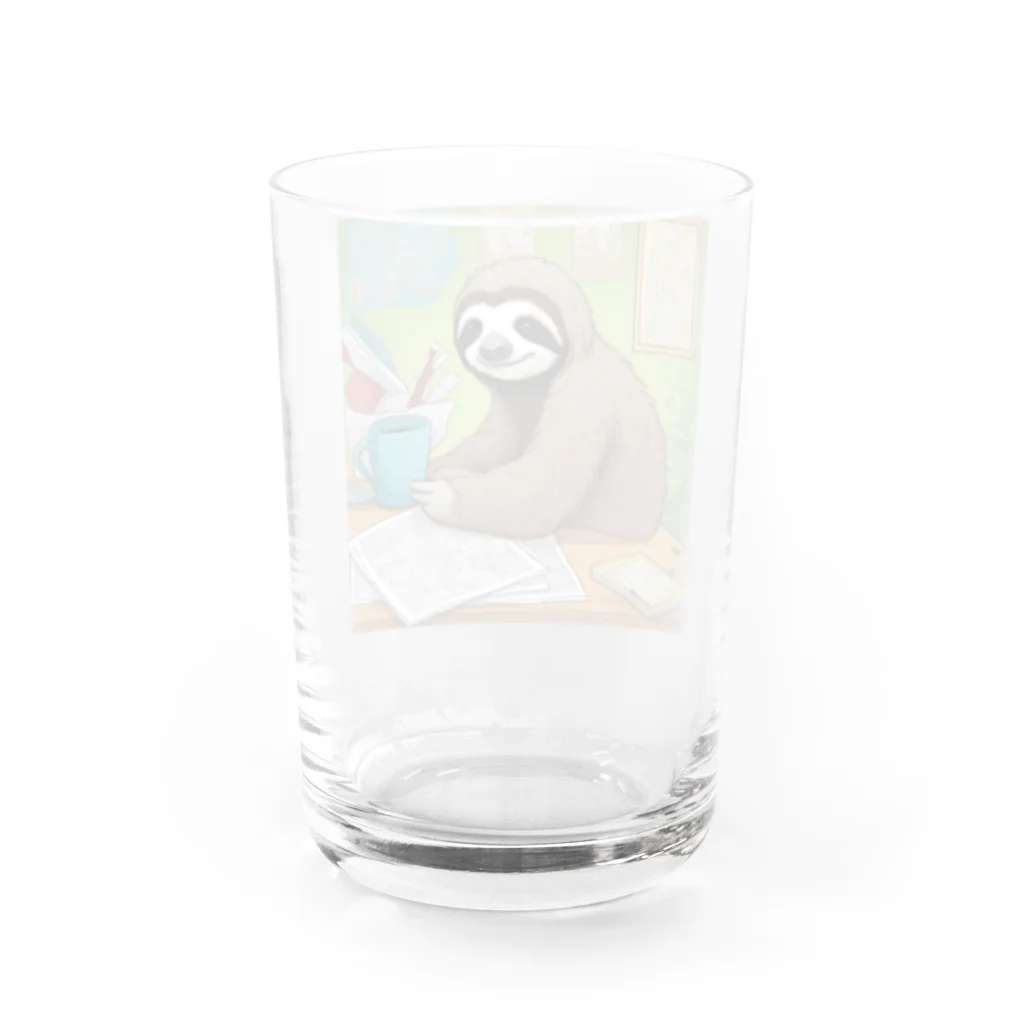hobopoの"A Sloth Trying Various Things"  Water Glass :back