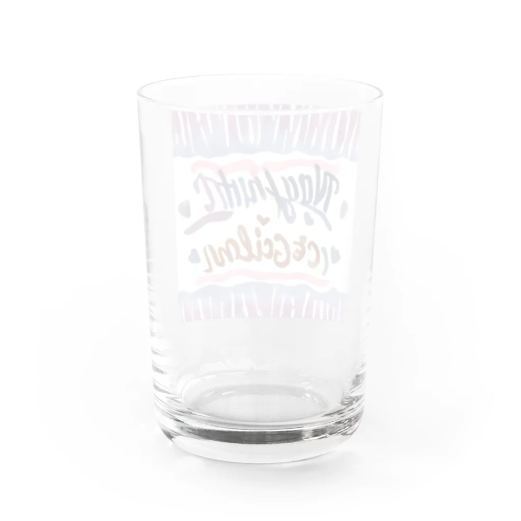 ai美女ショップのキュートでクールなアメリカン🇺🇸 Water Glass :back