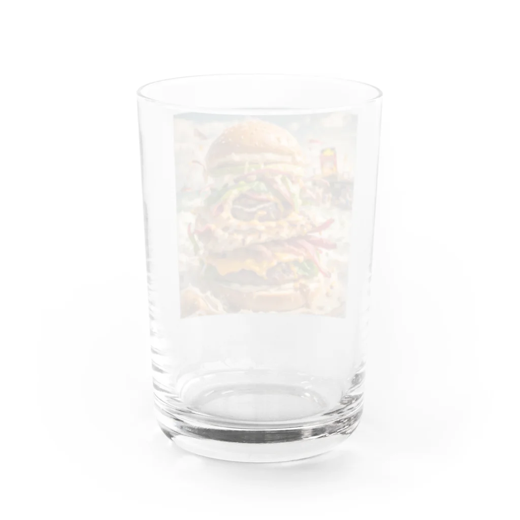 ken16のバーガーちゃん Water Glass :back