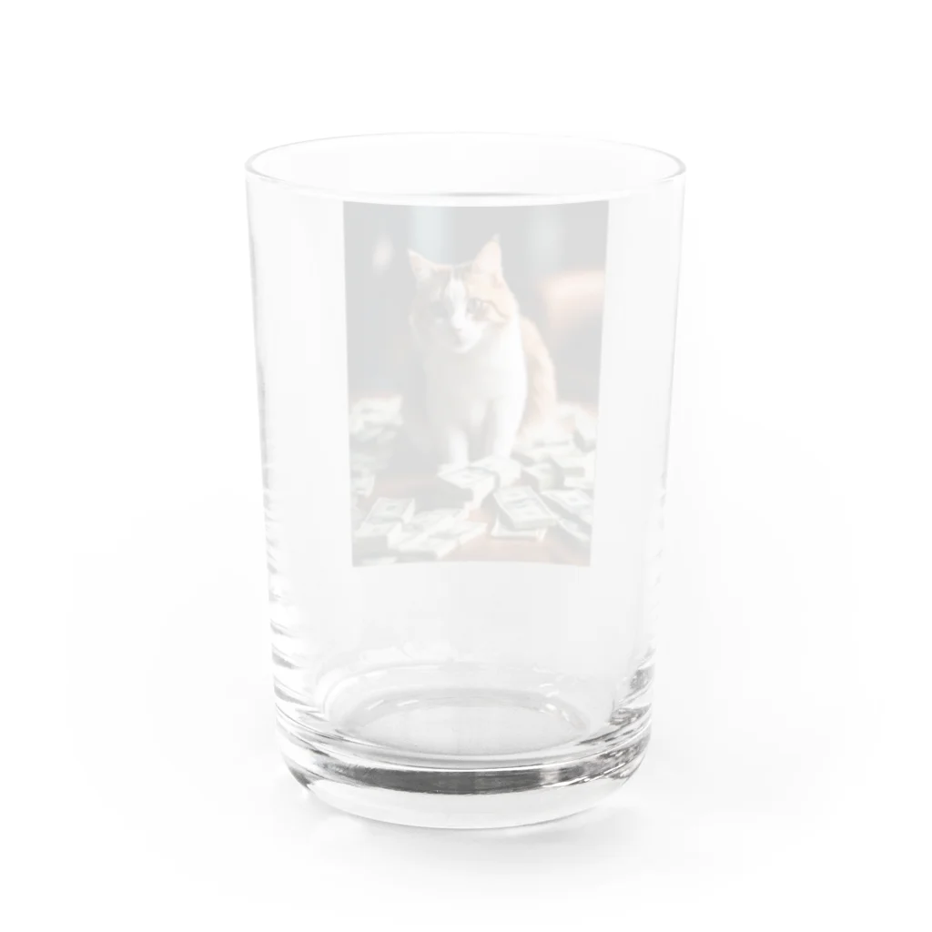 GoldCatの猫金 Water Glass :back