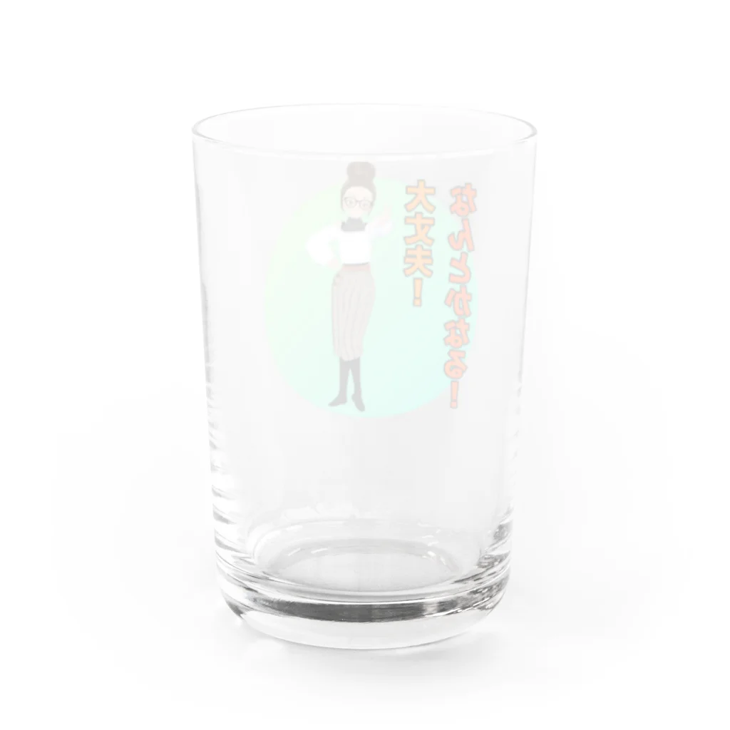 CASPROSTORESのYouTubeアニメ『俺ドル』LINEスタンプキャラグッズ 倫子B Water Glass :back