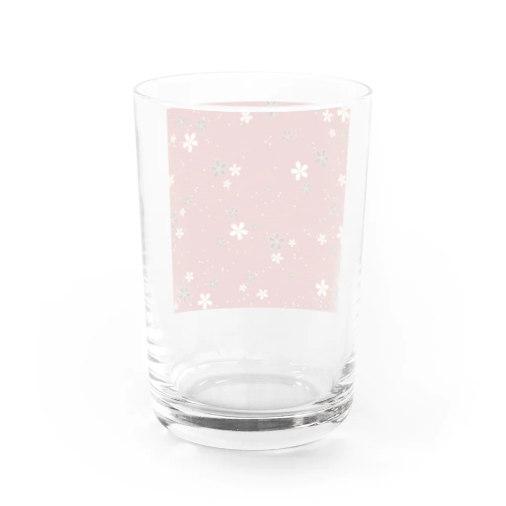 SHIMIZUの和花柄 Water Glass :back