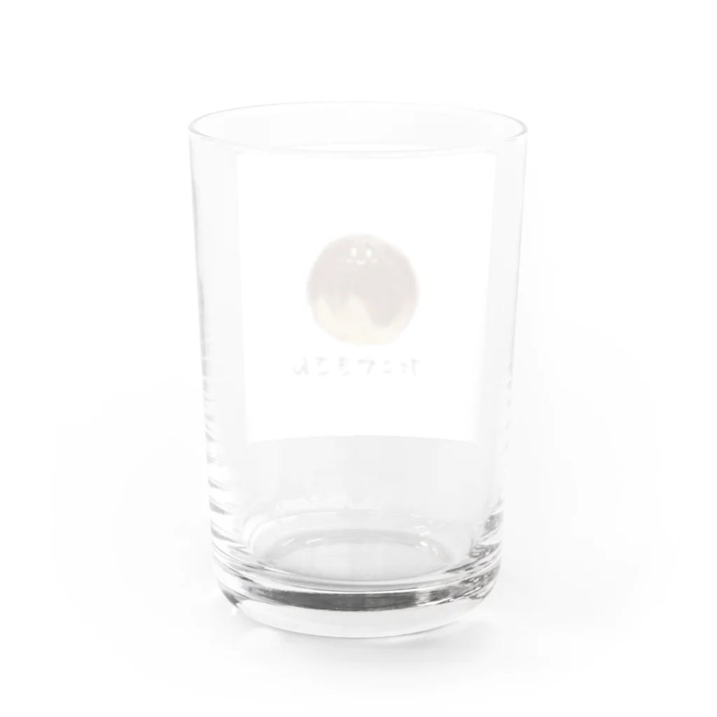 Sky_fumiのたこやきさんのやさしいTシャツたち Water Glass :back