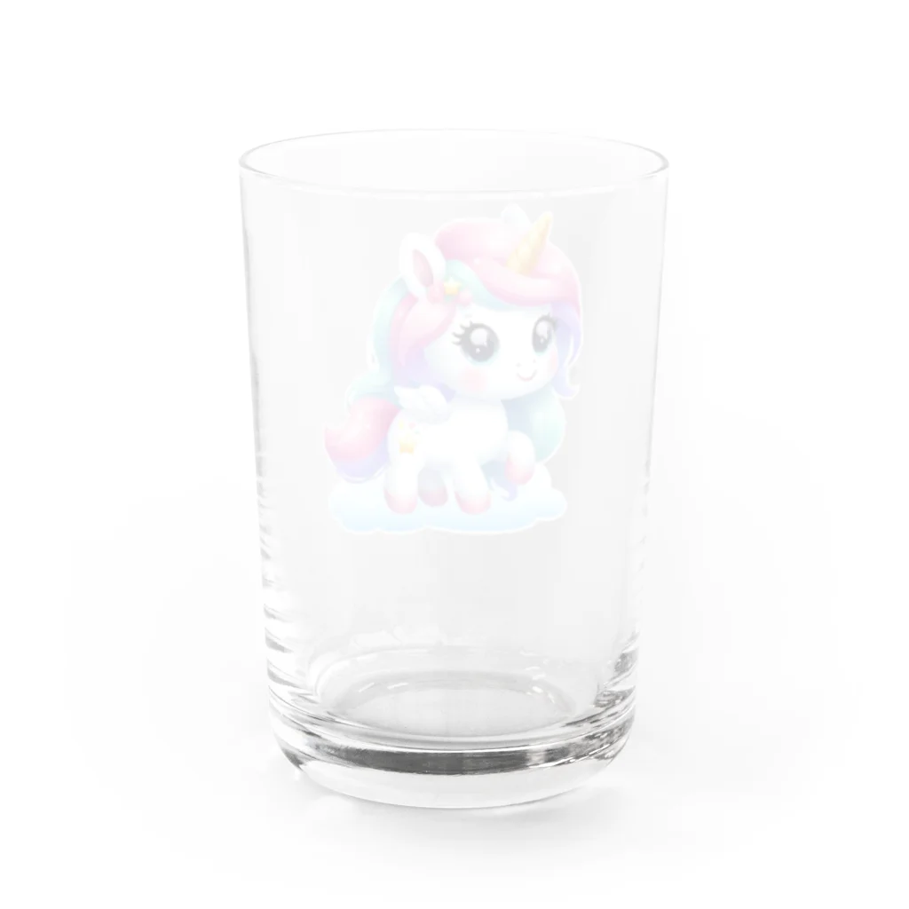 ironanoの【#いろなの】ユニコーン Water Glass :back