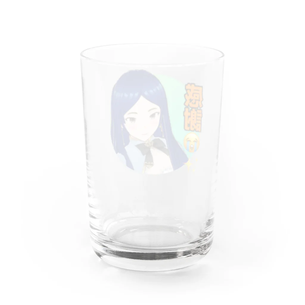 CASPROSTORESのYouTubeアニメ『俺ドル』LINEスタンプキャラグッズ きょんきょんB Water Glass :back