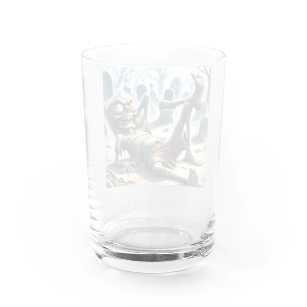 ニコネガショップの怠惰なゾンビ君 Water Glass :back