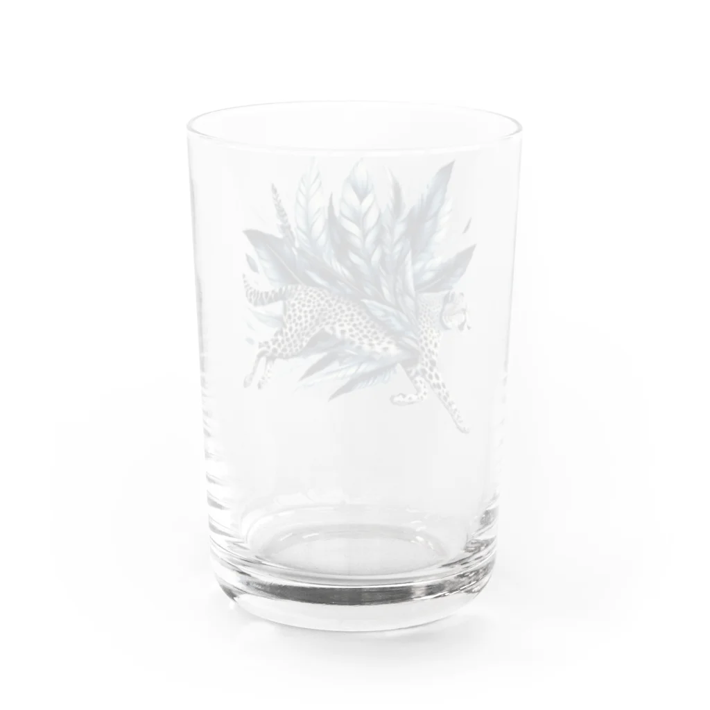 FUMYのフェザーランナーcheetah Water Glass :back