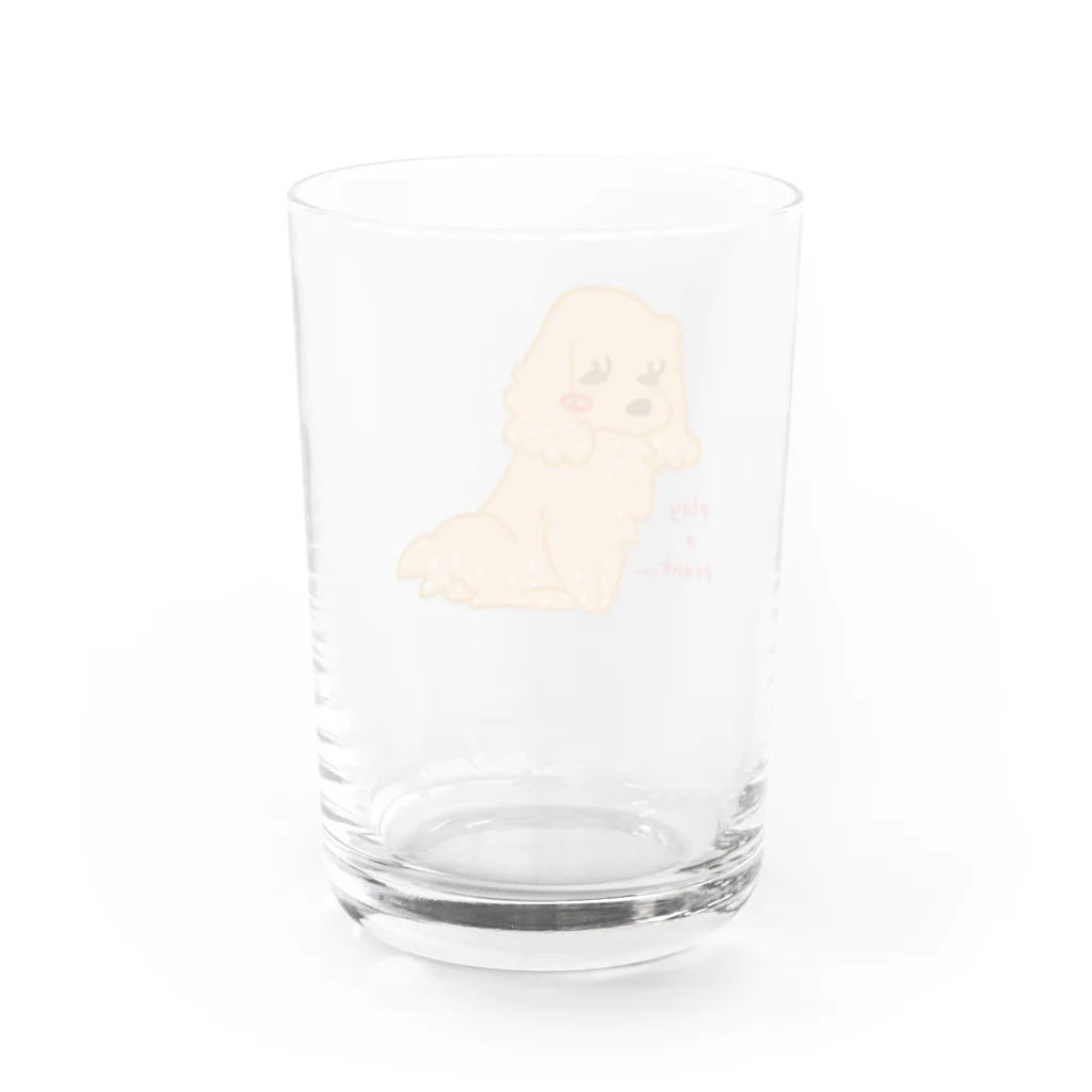 鈴のいたずらアメちゃん Water Glass :back